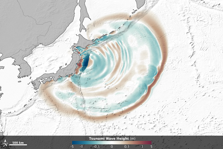 Satellites Spy Seafloor Focusing Tsunami Waves
